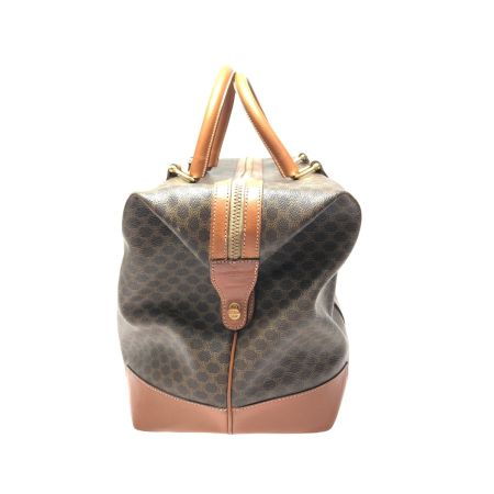  CELINE セリーヌ ユニセックス オールドセリーヌ マカダム柄 ボストンバッグ ブラウン