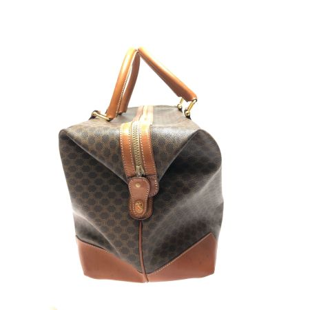  CELINE セリーヌ ユニセックス オールドセリーヌ マカダム柄 ボストンバッグ ブラウン