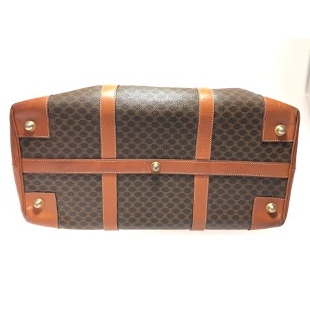  CELINE セリーヌ ユニセックス オールドセリーヌ マカダム柄 ボストンバッグ ブラウン