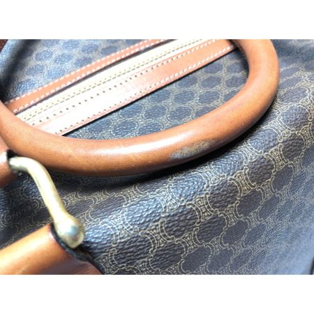  CELINE セリーヌ ユニセックス オールドセリーヌ マカダム柄 ボストンバッグ ブラウン