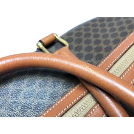  CELINE セリーヌ ユニセックス オールドセリーヌ マカダム柄 ボストンバッグ ブラウン