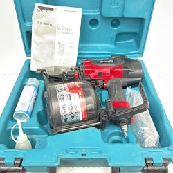 ▼▼ MAKITA マキタ エア釘打ち高圧 ケース付 AN900HX レッド Bランク