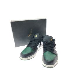 ▼▼ NIKE ナイキ メンズスニーカー エアジョーダン1 ロー パイン 27.5cm 553558-371 グリーン/ホワイト Bランク