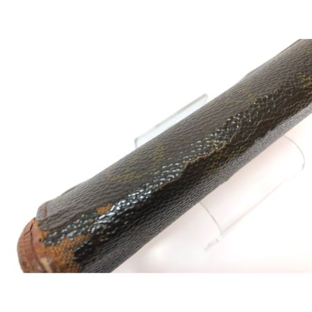  LOUIS VUITTON ルイヴィトン 二つ折り財布 L字ファスナー モノグラム ポルト モネ・ピエ トレゾール M61730 ブラウン
