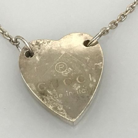  GUCCI グッチ アクセサリー ネックレス SILVER925 ハートプレート 223512 J8400 8106