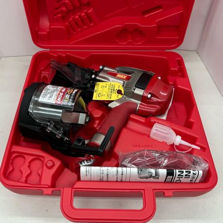  MAX マックス エアネイラ ケース付 高圧 HN-90N1 レッド