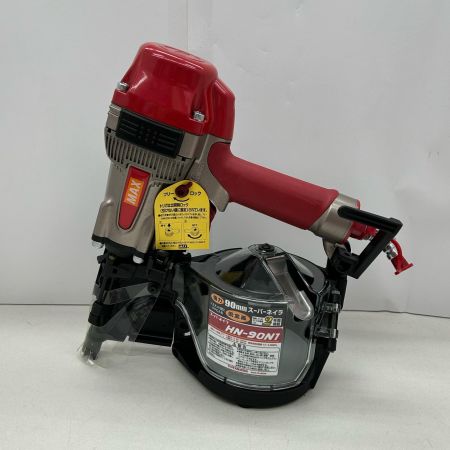  MAX マックス エアネイラ ケース付 高圧 HN-90N1 レッド