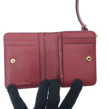  MARC JACOBS マークジェイコブス レディース 二つ折り財布 ザ スナップショット ミニ コンパクト ウォレット M0013360 ブラック