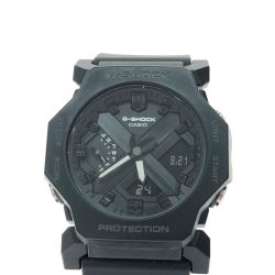 ▼▼ CASIO カシオ メンズ腕時計 クオーツ デジアナウォッチ G-SHOCK Gショック GA-2300 ブラック Bランク