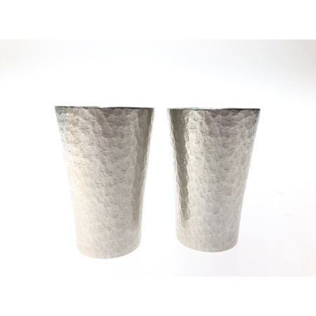  大阪錫器株式会社 伝統的工芸品 錫製 タンブラー 六花 中ペア 木箱入