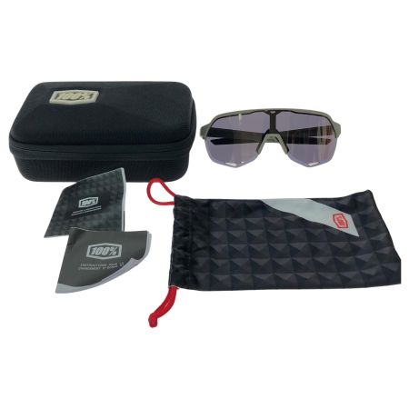  CENTRIC スポーツサングラス 100% SPEEDTRAP Soft Tact Quicksand 61023-104-57 グレー