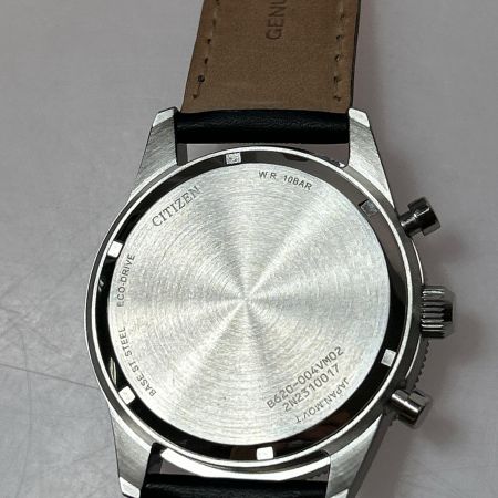  CITIZEN シチズン クロノグラフ ソーラー充電 レザー メンズ腕時計 CA4558-16E