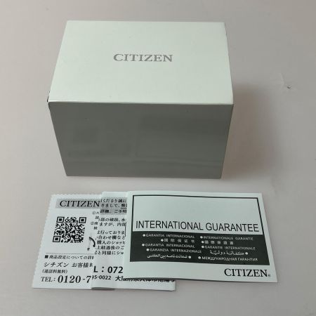  CITIZEN シチズン クロノグラフ ソーラー充電 レザー メンズ腕時計 CA4558-16E