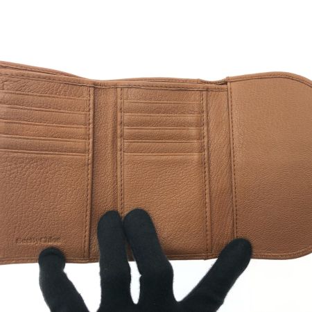  see by chloe シーバイクロエ レディース 三つ折り財布 HANA ハナ トライフォールドウォレット ブラウン