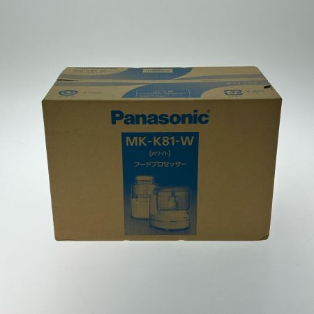  Panasonic パナソニック ミキサー フードプロセッサー MK-K81-W