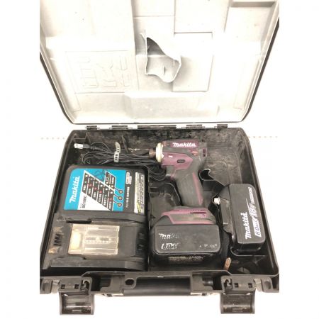  MAKITA マキタ 電動工具 コードレス式 18V 充電式インパクトドライバ 充電器・充電池2個・ケース付 TD172D パープル