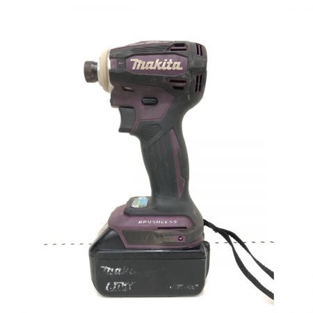  MAKITA マキタ 電動工具 コードレス式 18V 充電式インパクトドライバ 充電器・充電池2個・ケース付 TD172D パープル