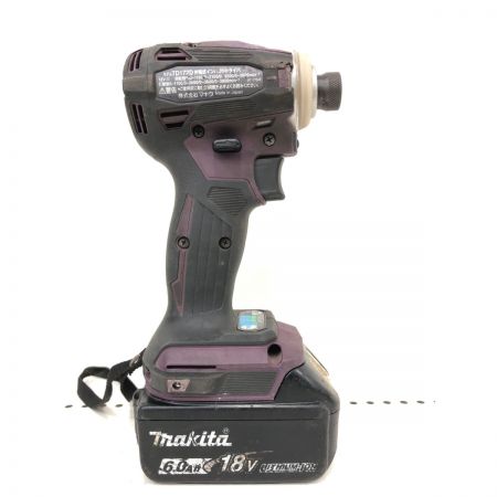  MAKITA マキタ 電動工具 コードレス式 18V 充電式インパクトドライバ 充電器・充電池2個・ケース付 TD172D パープル