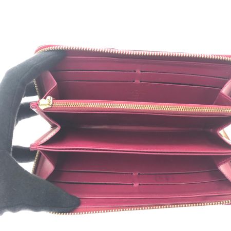  LOUIS VUITTON ルイヴィトン レディース 長財布 ラウンドファスナー ヴェルニ ジッピーウォレット  M9147F フランボワーズ