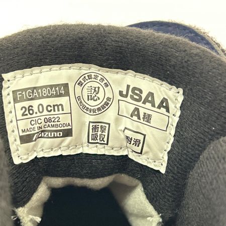  MIZUNO ミズノ 安全靴 26cm F1GA180414 ブルー