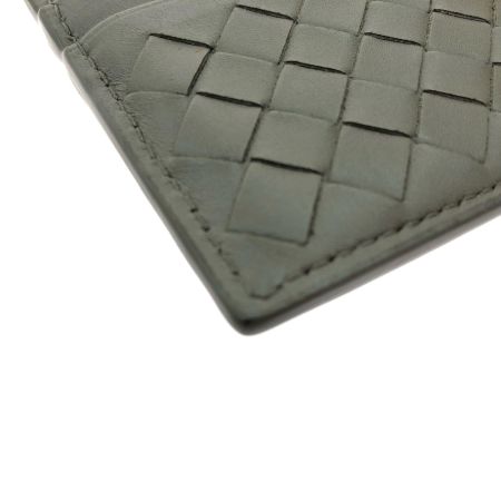  BOTTEGA VENETA ボッテガヴェネタ ユニセックス イントレチャート クレジットカードケース パスケース グレー