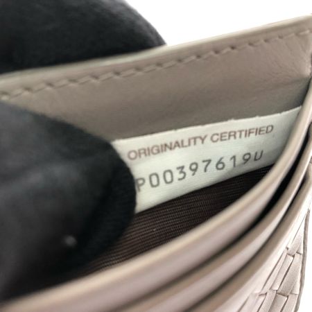  BOTTEGA VENETA ボッテガヴェネタ ユニセックス イントレチャート クレジットカードケース パスケース グレー