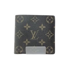  LOUIS VUITTON ルイヴィトン メンズ 二つ折り財布 モノグラム ポルトフォイユ マルコ M61675 ブラウン Bランク