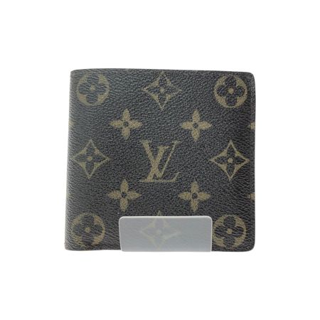  LOUIS VUITTON ルイヴィトン メンズ 二つ折り財布 モノグラム ポルトフォイユ マルコ M61675 ブラウン
