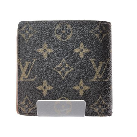  LOUIS VUITTON ルイヴィトン メンズ 二つ折り財布 モノグラム ポルトフォイユ マルコ M61675 ブラウン