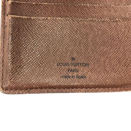  LOUIS VUITTON ルイヴィトン メンズ 二つ折り財布 モノグラム ポルトフォイユ マルコ M61675 ブラウン