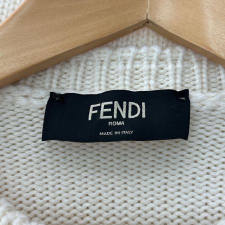  FENDI フェンディ ニット フロントロゴ SIZE 50 FZZ387 A3M3 ホワイト