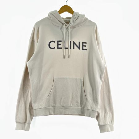  CELINE セリーヌ パーカー ルーズ フーディー SIZE XL 2Y321670Q アイボリー