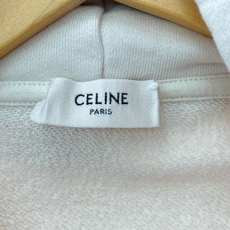  CELINE セリーヌ パーカー ルーズ フーディー SIZE XL 2Y321670Q アイボリー
