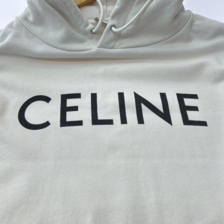  CELINE セリーヌ パーカー ルーズ フーディー SIZE XL 2Y321670Q アイボリー