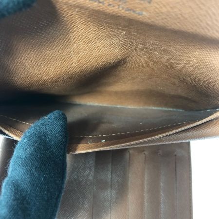  LOUIS VUITTON ルイヴィトン レディース 三つ折り財布 モノグラム ポルトトレゾール エテュイ シェキエ  M61200 ブラウン