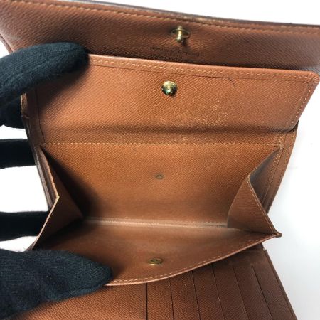  LOUIS VUITTON ルイヴィトン レディース 三つ折り財布 モノグラム ポルトトレゾール エテュイ シェキエ  M61200 ブラウン