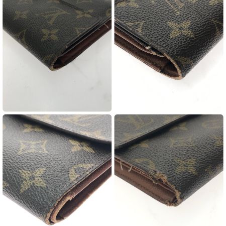  LOUIS VUITTON ルイヴィトン レディース 三つ折り財布 モノグラム ポルトトレゾール エテュイ シェキエ  M61200 ブラウン