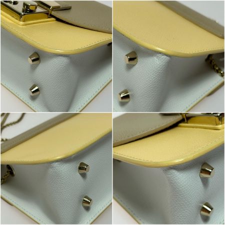  FURLA フルラ メトロポリス ミニショルダーバッグ 3G27EPO 黄色ｘベージュ