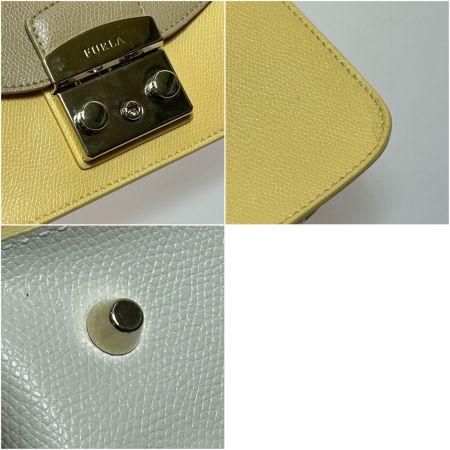  FURLA フルラ メトロポリス ミニショルダーバッグ 3G27EPO 黄色ｘベージュ