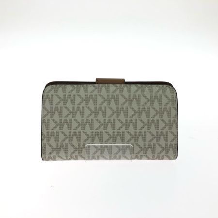  MICHAEL KORS マイケルコース レディース カードケース 小銭入れ付 総柄 34S4G0KF6B ブラウンｘホワイト