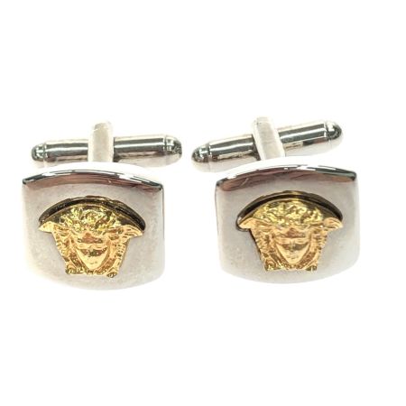  GIANNI VERSACE メンズ カフスボタン シルバー/ゴールド メデューサモチーフ