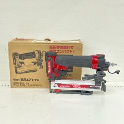 ▼▼ MAKITA マキタ エアタッカ 高圧 4mm AT425HE レッド Bランク