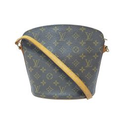 ▼▼ LOUIS VUITTON ルイヴィトン モノグラム ドルーオ ショルダーバッグ M51290 ブラウン Bランク