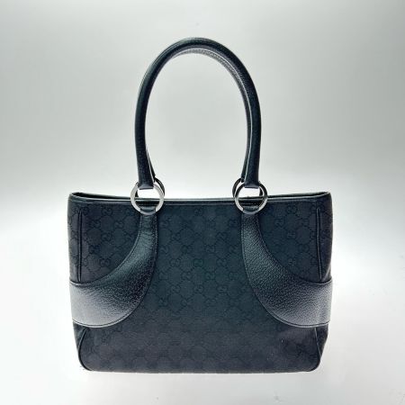  GUCCI グッチ トートバッグ GGキャンバス レザー 113011 ブラック