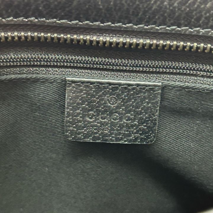 GUCCI グッチ トートバッグ GGキャンバス レザー 113011 ブラック