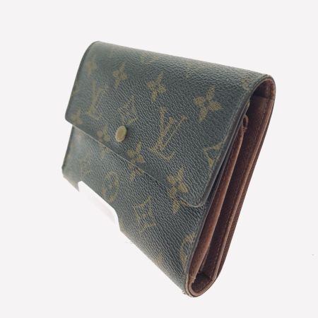  LOUIS VUITTON ルイヴィトン レディース 三つ折り財布 モノグラム ポルトトレゾール・エテュイパピエ M61202 ブラウン