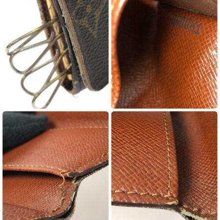  LOUIS VUITTON ルイヴィトン ユニセックス 4連 キーケース モノグラム ミュルティクレ4 M69517 ブラウン