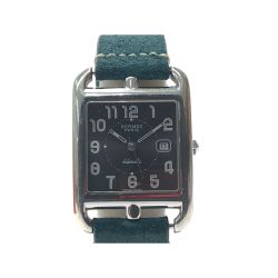 ▼▼ HERMES エルメス レディース 腕時計 自動巻き ケープコッド ブラック文字盤 ベルト社外品 CC1.710 Bランク