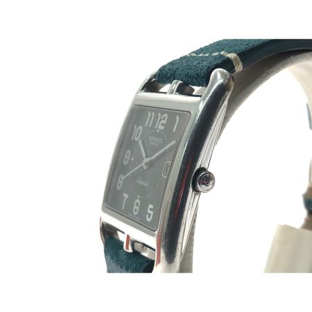  HERMES エルメス レディース 腕時計 自動巻き ケープコッド ブラック文字盤 ベルト社外品 CC1.710