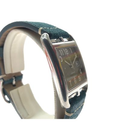  HERMES エルメス レディース 腕時計 自動巻き ケープコッド ブラック文字盤 ベルト社外品 CC1.710